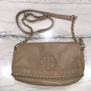 Tory Burch Marion Leather Tan Crossbody